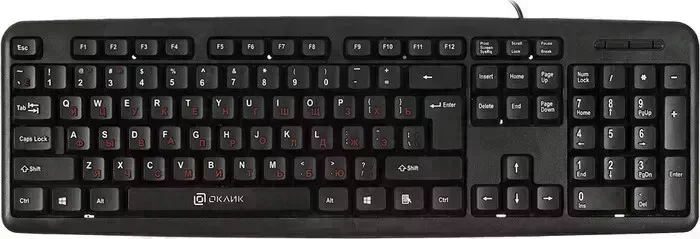 Клавиатура Oklick 90MV2 черный USB (1185967)