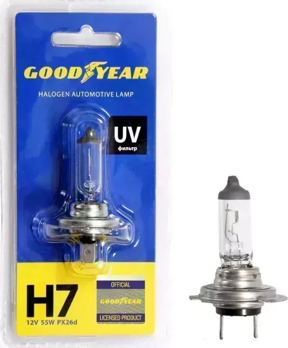 Лампа GOODYEAR GY017121 Н7 12V 55W PX26d (блистер) галогенная