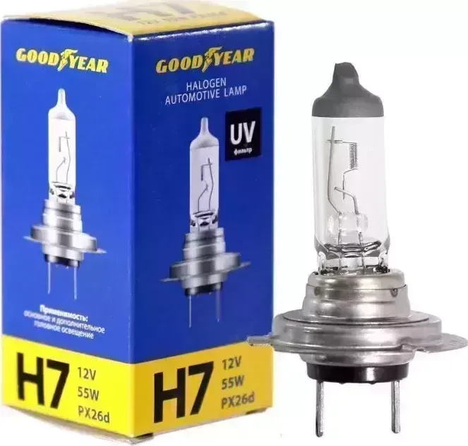 Лампа GOODYEAR GY017120 Н7 12V 55W PX26d галогенная