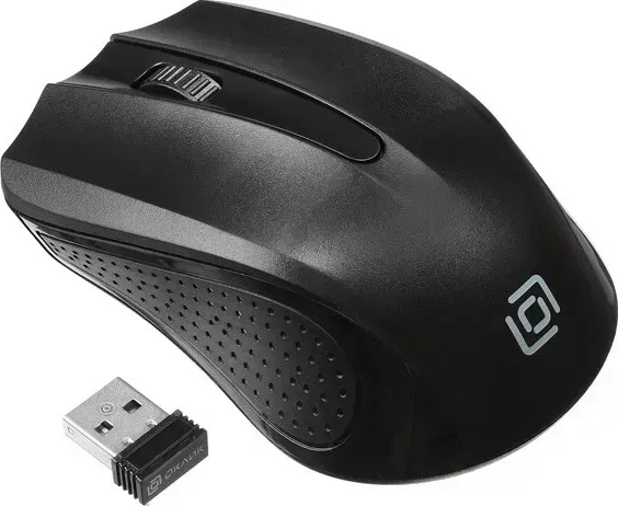 Мышь проводная Oklick 485MW черный оптическая (1000dpi) бес USB для ноутбука (3but) (997819)