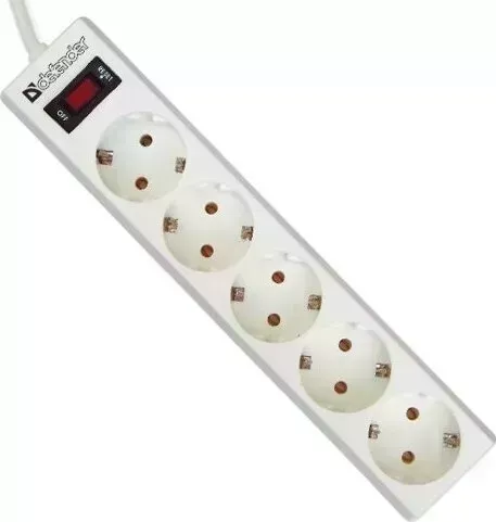Сетевой фильтр Defender ES 3 3m, white, 5 outlets (99482)