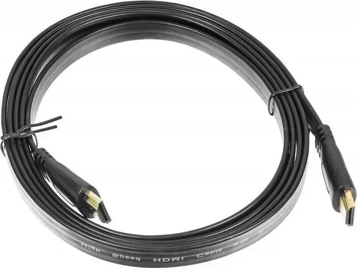 Кабель аудио Buro -видео HDMI 1.4 Flat HDMI (m)/HDMI (m) 2м. черный (BHP HDMI 2)