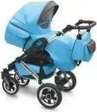 Коляска 2 в 1 CAMARELO 2 в 1 Q12 chrome Sport №10 голубой K244/chrome SPORT10