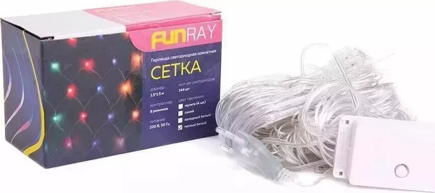 Гирлянда FUNRAY Сетка ML-144W