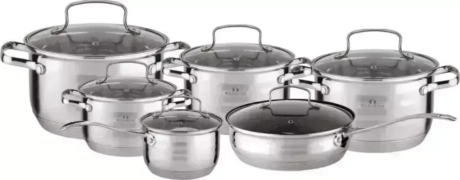 Набор посуды BELLA CUCINA BC-2025 , 12пр