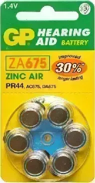Батарейки GP (03688) ZA675FRA-ED6
