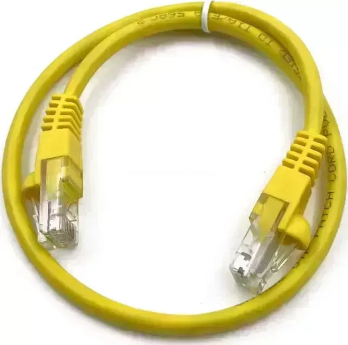 Кабель Патч-корд Buro UTP 4 пары cat5E CCA molded 1.5м желтый RJ-45 (m)-RJ-45 (m)