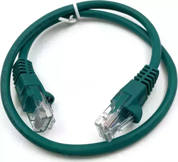 Кабель Патч-корд Buro UTP 4 пары cat5E CCA molded 1м зеленый RJ-45 (m)-RJ-45 (m)