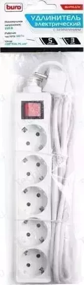 Удлинитель Buro BU-PS5.3/W