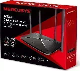 Маршрутизатор MERCUSYS AC12G, черный Wi-Fi роутер/точка доступа