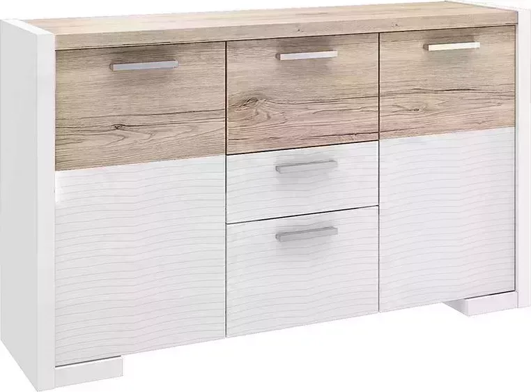 Комод STOLLINE Венето СТЛ.266.14 дуб санремо / белый