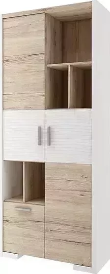 Стеллаж STOLLINE Венето СТЛ.266.10 дуб санремо / белый
