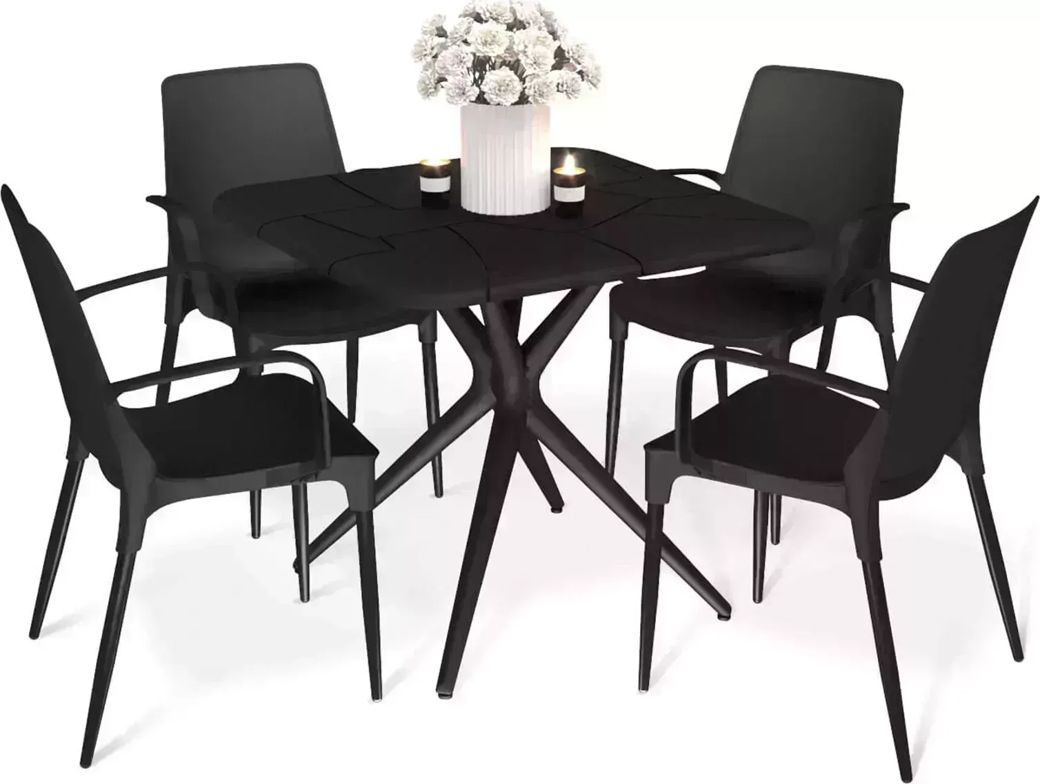 Комплект Langfang: стол + 4 стула