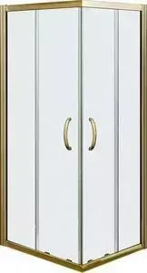 Душевой уголок Good Door Jazze CR-100-C-BR профиль бронза, стекло прозрачное (ДЖ00010)