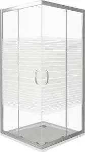 Душевой уголок Good Door Infinity CR-90-S-CH профиль хром, стекло прозрачное с рисунком (ИН00019)