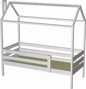 Кровать-домик RooRoom кд-33С 160x70 серый