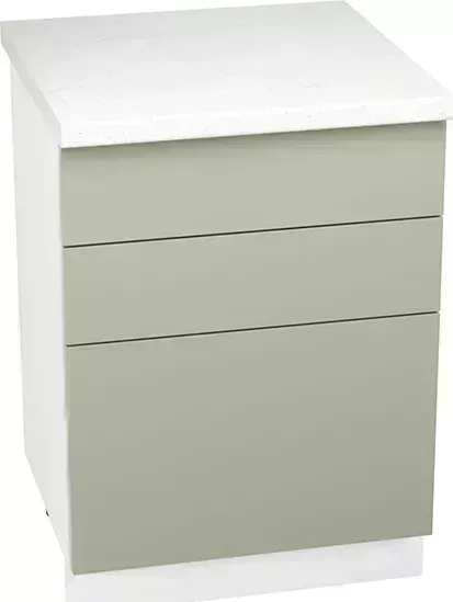 Шкаф нижний Сурская мебель с 3 Эстетик ШН3Я600 шкаф ящиками