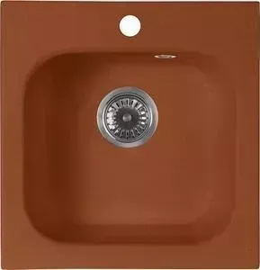 Мойка кухонная AquaGranitEx М-43 430х445 терракот (М-43 307)