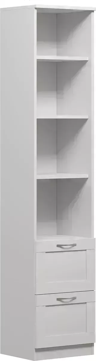 Стеллаж VMG Industry (для IKEA) Сириус белый с двумя ящиками