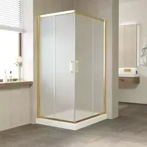 Душевой уголок Vegas Glass ZA 120*90 09 10 профиль золото, стекло сатин