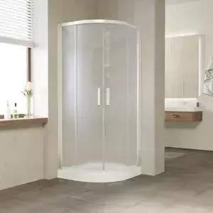 Душевой уголок Vegas Glass ZS-F 0100 01 10 профиль белый, стекло сатин