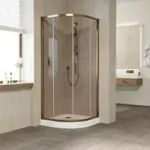Душевой уголок Vegas Glass ZS-F 0080 05 05 профиль бронза, стекло бронза