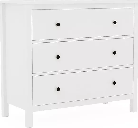 Комод VMG Industry (для IKEA) с 3-мя ящиками KHIMKI белый