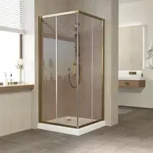 Душевой уголок Vegas Glass ZA 0100 05 05 профиль бронза, стекло бронза