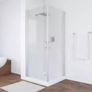 Душевой уголок Vegas Glass EA 80*80 07 01 профиль матовый хром стекло прозрачное
