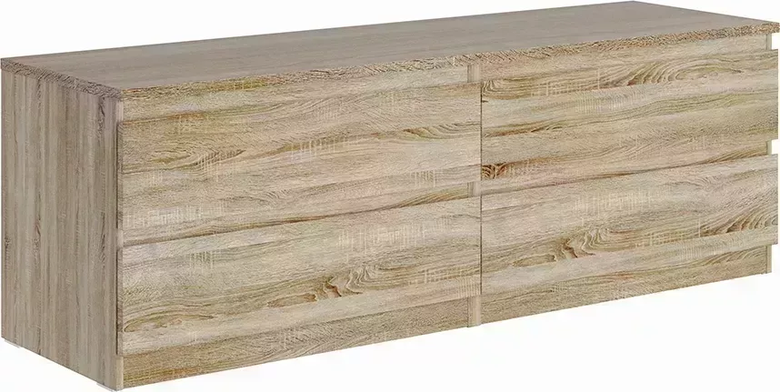 Комод VMG Industry (для IKEA) низкий Мальта 4 ящика сонома
