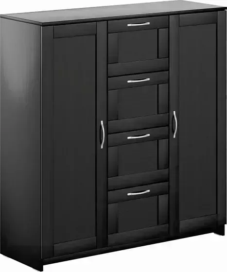 Комод VMG Industry (для IKEA) с дверцами Сириус 4 ящика дуб венге