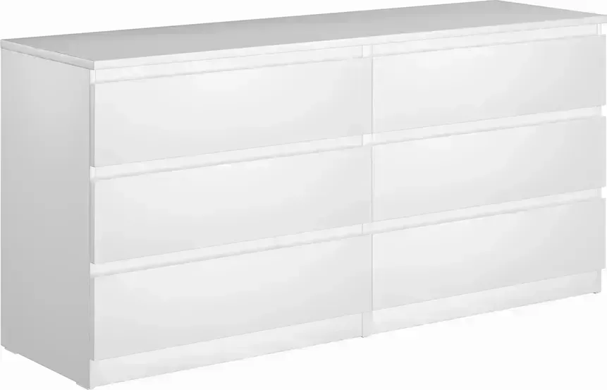 Комод VMG Industry (для IKEA) Мальта 6 ящиков белый