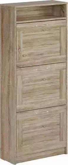 Тумба VMG Industry (для IKEA) для обуви Сириус 3 ячейки сонома