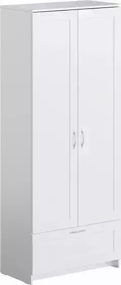 Шкаф VMG Industry (для IKEA) двухдверный Сириус с 1 ящиком белый