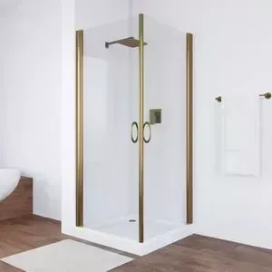 Душевой уголок Vegas Glass EA 90*90 05 01 профиль бронза стекло прозрачное