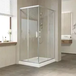 Душевой уголок Vegas Glass ZA 120*90 07 01 профиль матовый хром, стекло прозрачное