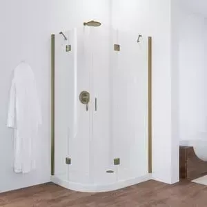 Душевой уголок Vegas Glass AFS-F 120*90 05 01 R правый, профиль бронза, стекло прозрачное