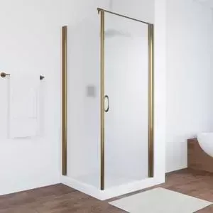 Душевой уголок Vegas Glass EP-Fis 80*90 05 10 R правый, профиль бронза стекло сатин