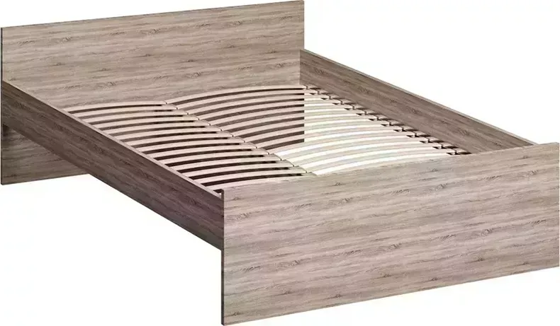 Кровать VMG Industry (для IKEA) двуспальная Орион дуб сонома