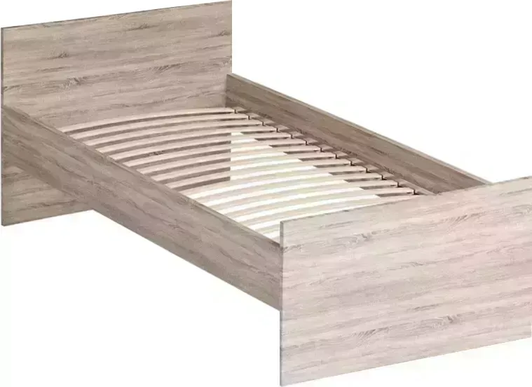 Кровать VMG Industry (для IKEA) односпальная Орион дуб сонома