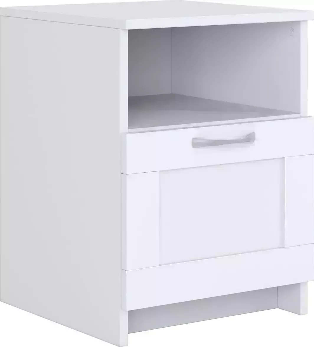 Тумба прикроватная VMG Industry (для IKEA) Сириус белая 1 ящик