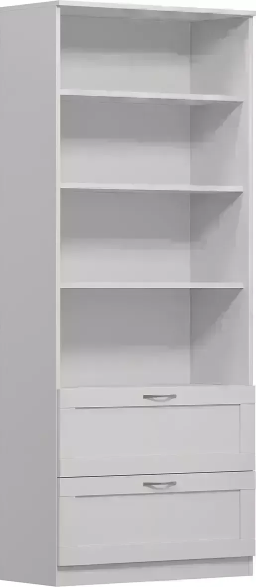 Стеллаж VMG Industry (для IKEA) Сириус белый с двумя ящиками