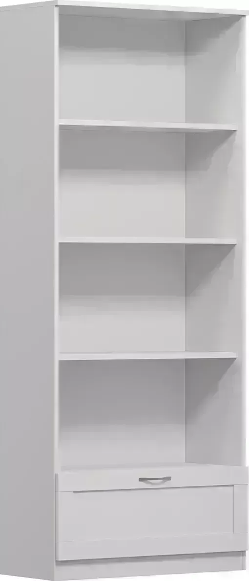 Стеллаж VMG Industry (для IKEA) Сириус белый с одним ящиком