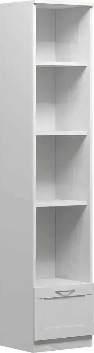 Стеллаж VMG Industry (для IKEA) Сириус белый с одним ящиком