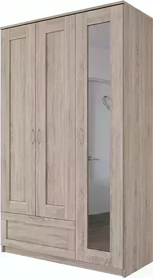 Шкаф VMG Industry (для IKEA) трехстворчатый Сириус дуб сонома с одним ящиком