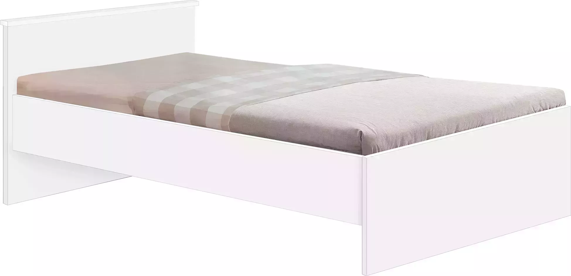 Кровать Боровичи-Мебель односпальная Мелисса белая