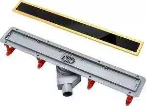 Душевой лоток PESTAN Gold Black Glass Line 850 мм (13100099)