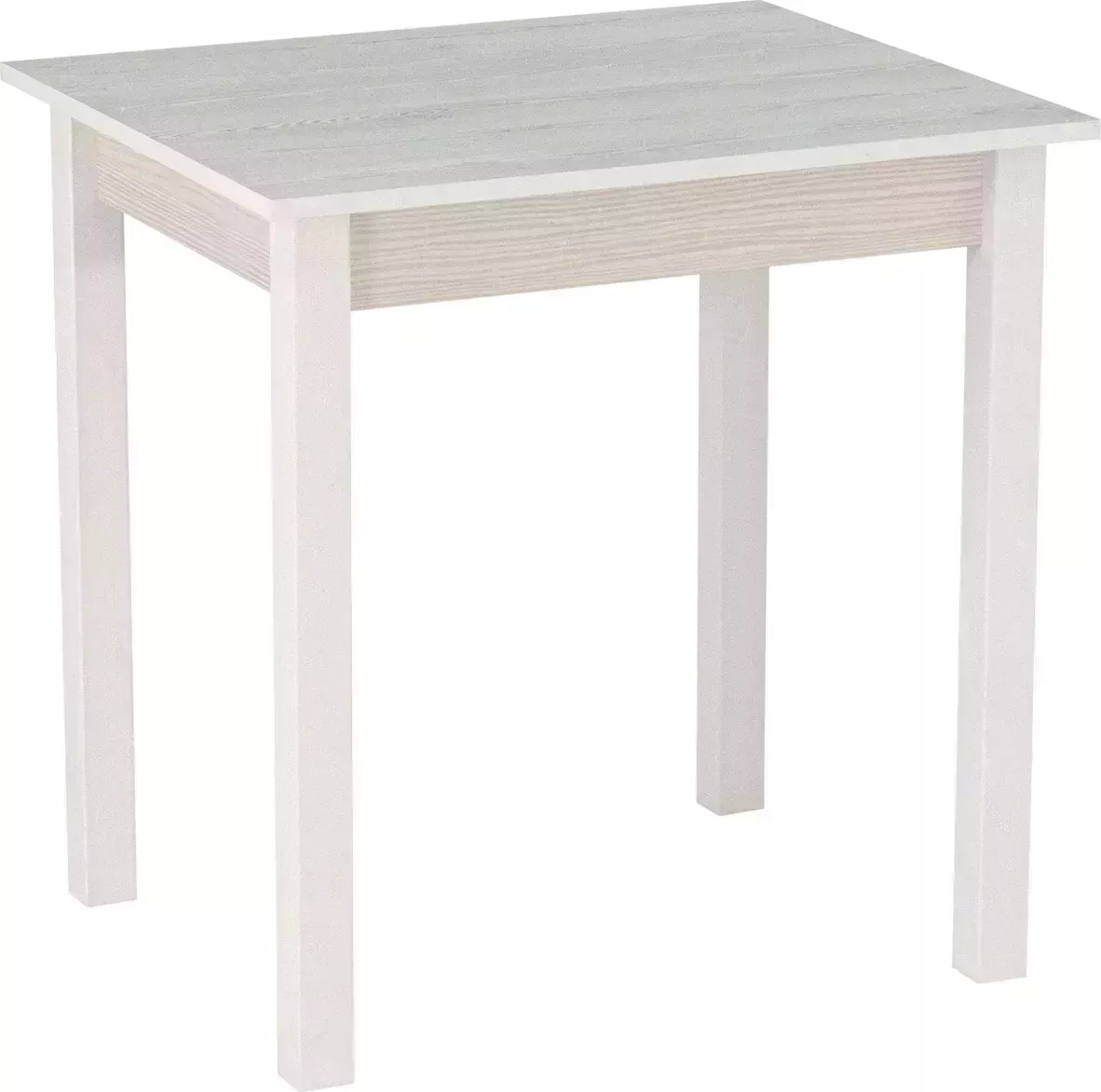 Стол обеденный Боровичи-Мебель Компакт белый / сосна белая