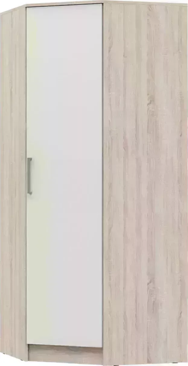 Шкаф угловой Миф Мартина белый / дуб сонома