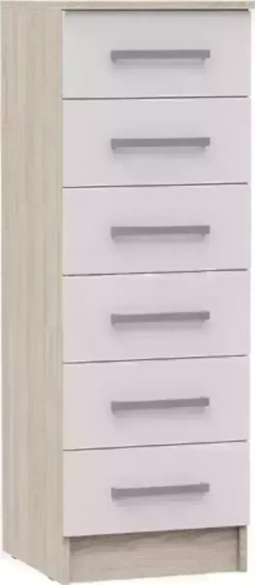 Комод Миф Мартина 400 белый / дуб сонома
